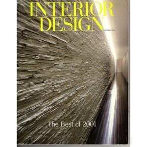 Interior Design Magazine Dec 2001 Volume 72 Number 15 The Best of 2001